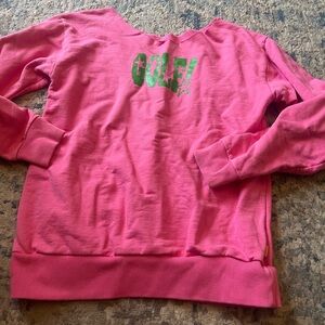 Golf wang pink golf off the shoulder sweater XS